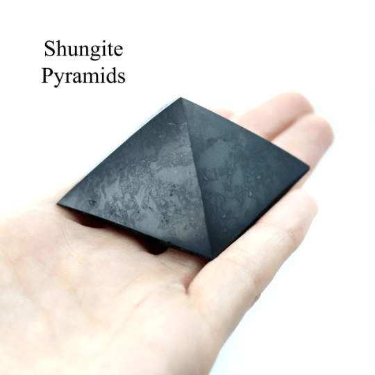 35 Piece Flat - Shungite Pyramid / 25 - 30mm AVGCrystal River Gems