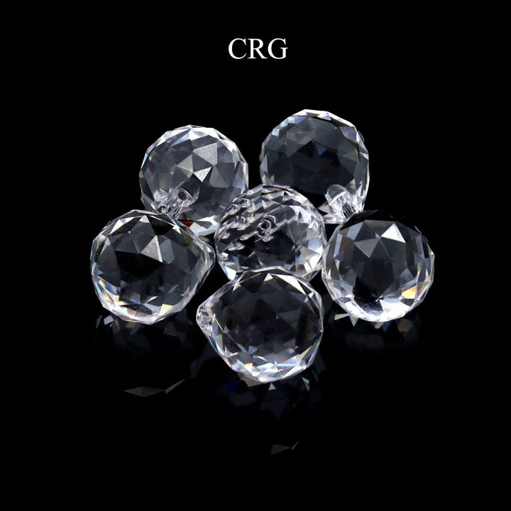 Crystal Prism Round Pendant (1 Piece) Size 1 Inch Gemstone Jewelry Charm