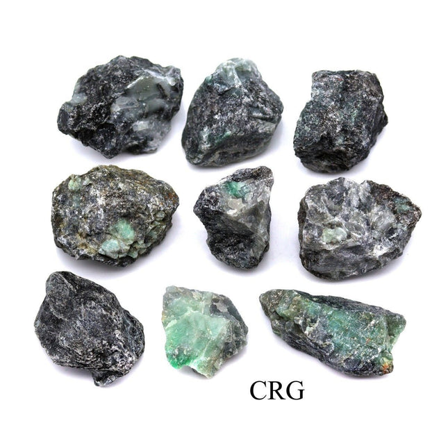 Emerald Rough (1 To 1.5 Inches) Bulk Wholesale Lot Raw Crystals Minerals Gemstones