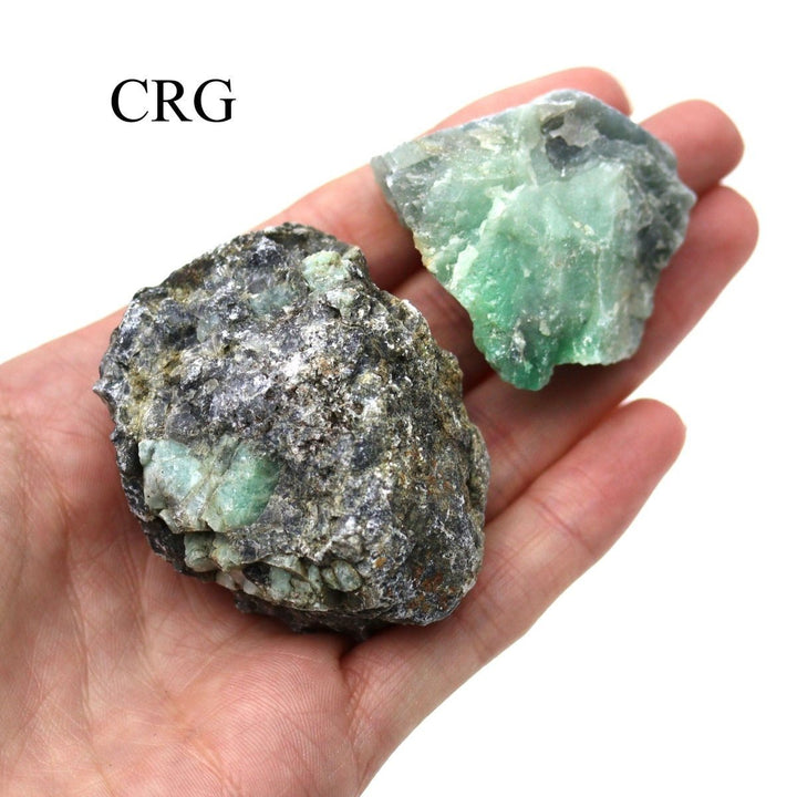 Emerald Rough (1 To 1.5 Inches) Bulk Wholesale Lot Raw Crystals Minerals Gemstones
