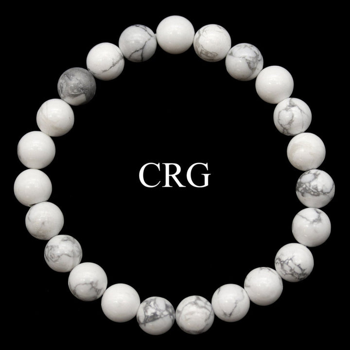 Howlite Tumbled Bracelet (1 Piece) Size 8 mm Bead Stretch JewelryCrystal River Gems