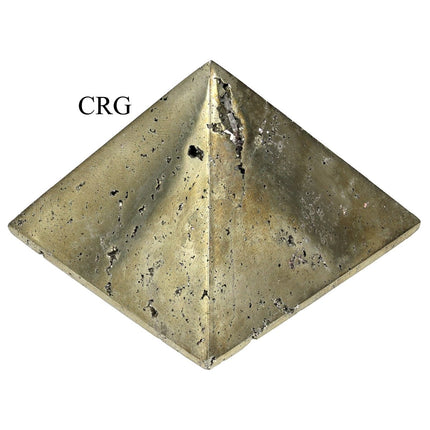Iron Pyrite Fool's Gold Pyramid (1 Piece) Size 65 to 75 mm Crystal Gemstone Decor