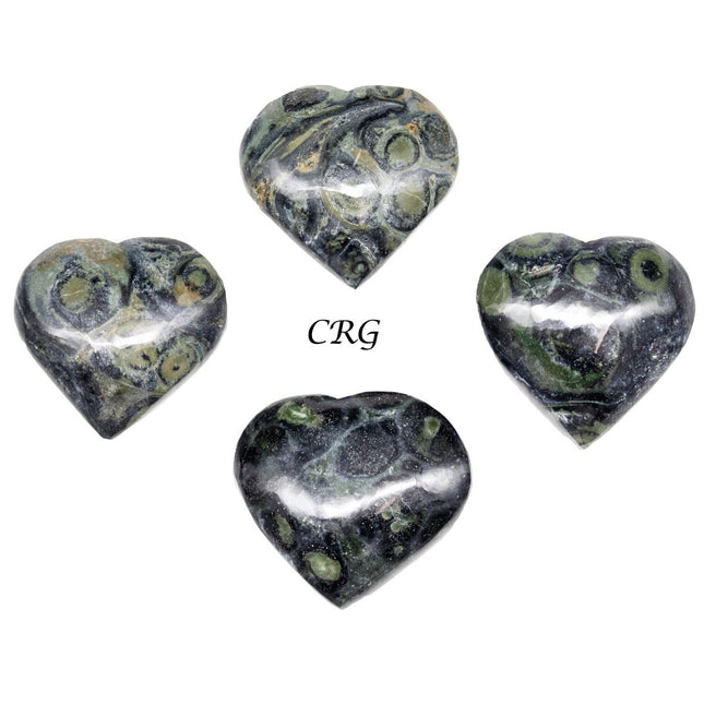 Kambaba Jasper Puffy Heart (1-1.5 in) Polished Gemstone Heart (1 pc) - Crystal River Gems