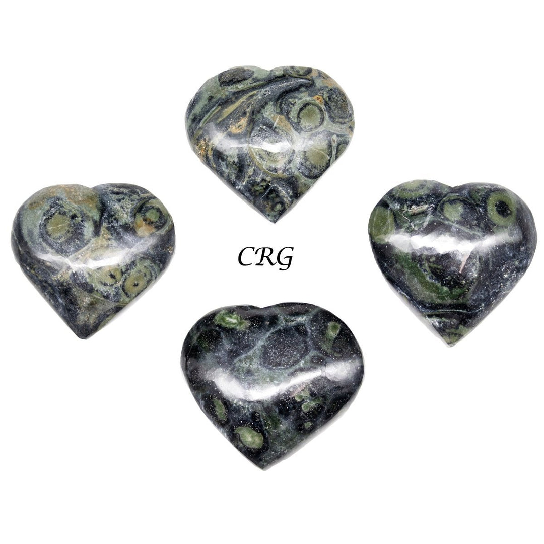 Kambaba Jasper Puffy Heart (1-1.5 in) Polished Gemstone Heart (1 pc)
