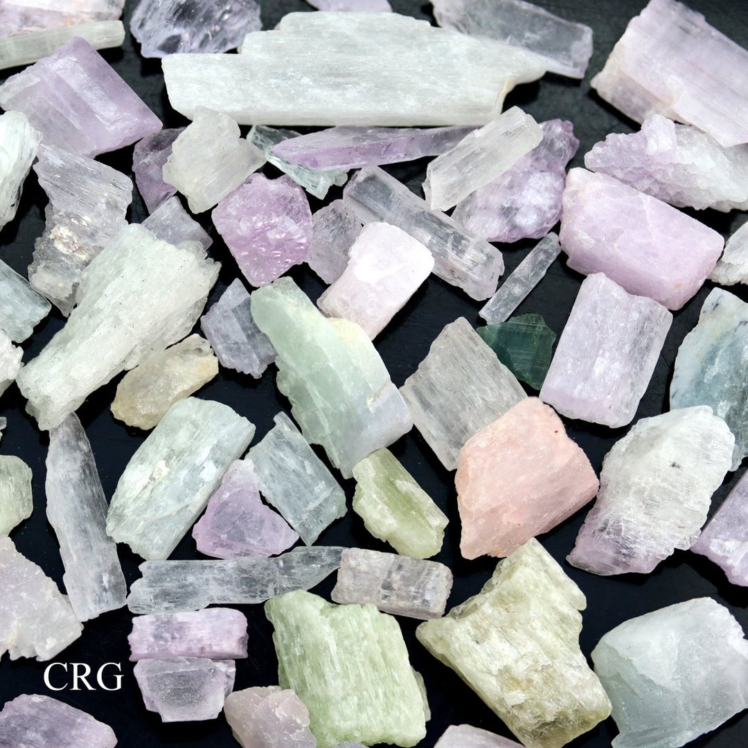 Kunzite Raw Crystals (1 Pound) Size 10 to 40 mm Bulk Wholesale Lot Minerals