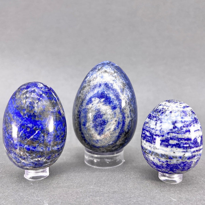 Lapis Eggs (1 Kilo) Hand Carved Polished Gemstone DecorCrystal River Gems