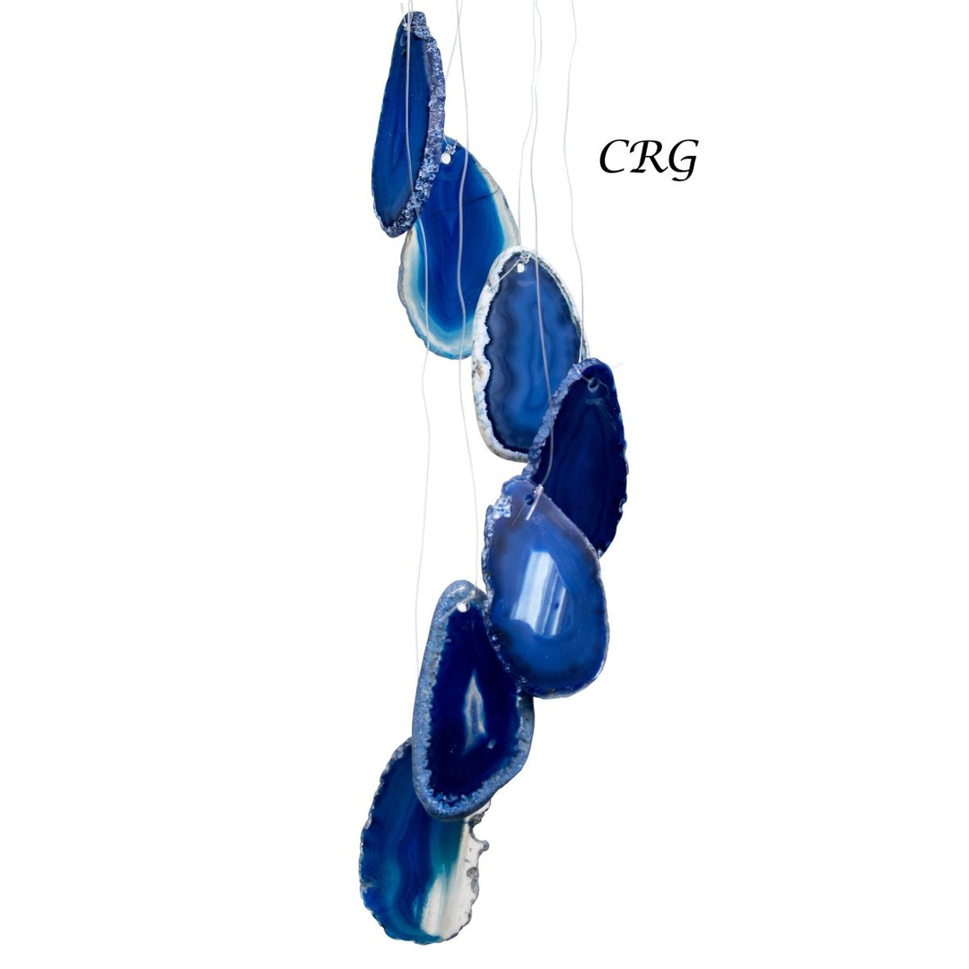 Large Blue Agate Wind ChimeCrystal River Gems