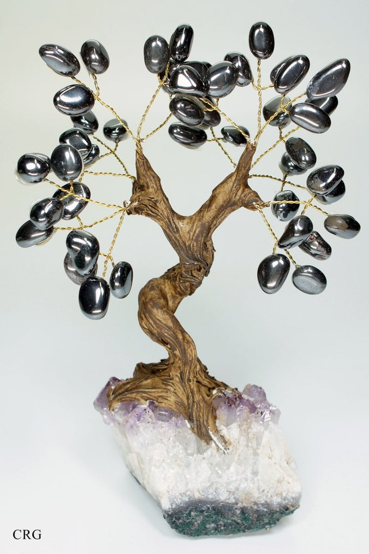Large Brazilian Hematite Tree w/Crystal Base (5.5" - 6.5")Crystal River Gems