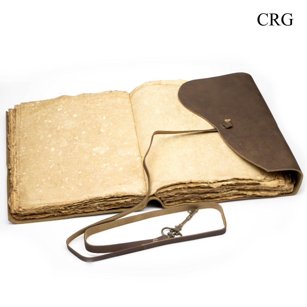 Notebook With Key Leather Notebook with Key (1 Piece) Size 9.8 by 7 Inches Strap Closed ...
