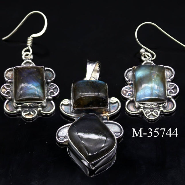 M-35744 - Sterling Silver Labradorite Jewelry / 13.4g