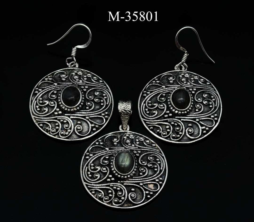 M-35801 - Sterling Silver Labradorite Jewelry / 24.8g
