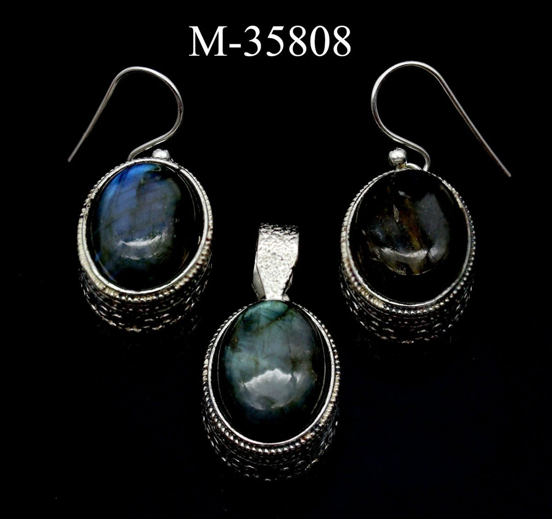 M-35808 - Sterling Silver Labradorite Jewelry / 18.1g