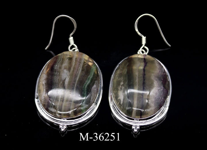 M - 36251 - 925 Sterling Silver Rainbow Fluorite Jewelry / 24.3gCrystal River Gems