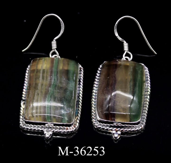 M - 36253 - 925 Sterling Silver Rainbow Fluorite Jewelry / 21.5gCrystal River Gems