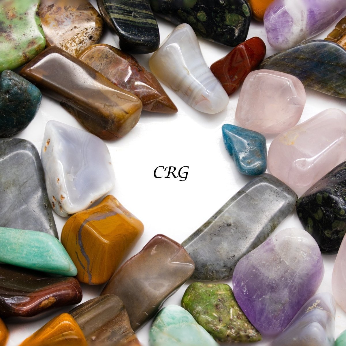 Natural & Dyed Colorful Tumbled Gemstones – Mixed Crystals, Bulk Gems – Tumbled & Polished, From Brazil