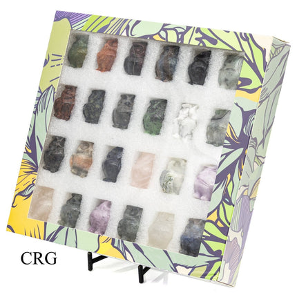 Mixed Gemstone Owl Boxset / 24 Owls per Box!