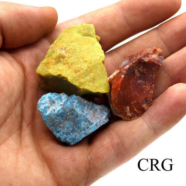 Mixed Gemstone Pieces from Madagascar (Size 1 to 1.5 Inches) Crystals Minerals Gemstones - Crystal River Gems