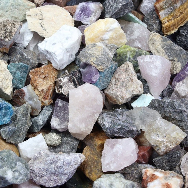 Mixed Rough Stone (Mixed Sizes) Bulk Wholesale Lot Crystals Minerals - Crystal River Gems