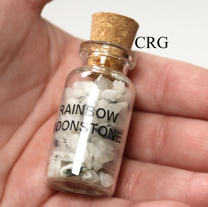 MOON SET - Assorted Gemstone Chip Bottles / 15 PC SetCrystal River Gems