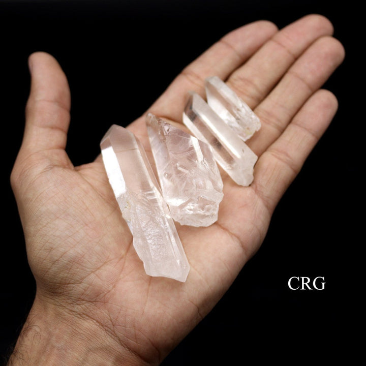 Natural Crystal Quartz Laser Points - A Grade - 0.5"-2.5" - 1 KILO LOT