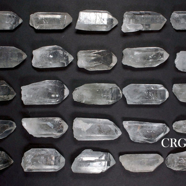 Natural Quartz Crystal Sheet (25 Pieces) Size 0.75 to 1.5 Inches Faceted Quartz - Crystal River Gems