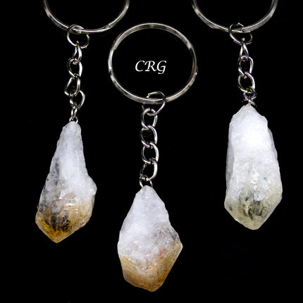PACK OF 5 - Citrine Crystal Keychain - Crystal River Gems