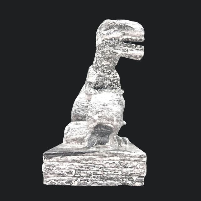 Picasso Jasper Dinosaur Carving (7 inches)