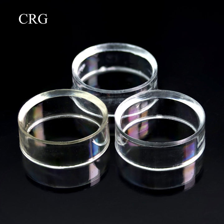 Plastic Round Stand Small (1 Piece) Size 1 Inch Clear Acrylic Rock Stand