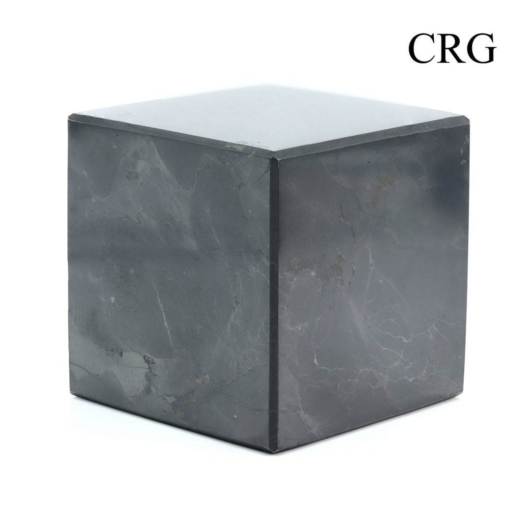 Polished Russian Shungite Cube 7 cm - Qty. 1Crystal River Gems