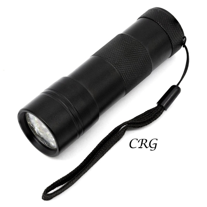 Professional UV Test Flashlight (1 Piece) Size 95 mm Long 12 LED Light 365 nmCrystal River Gems