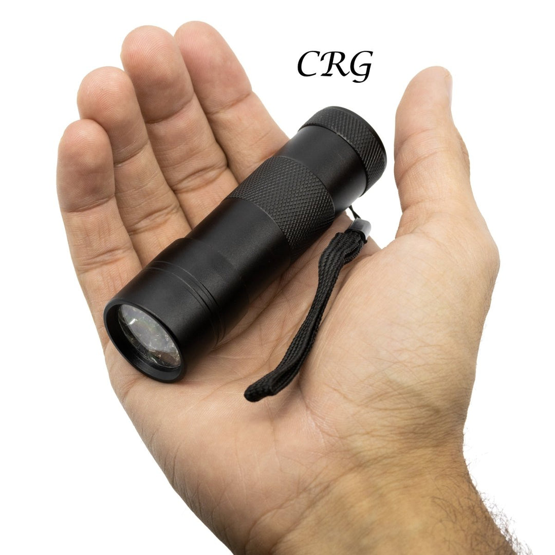 Professional UV Test Flashlight (1 Piece) Size 95 mm Long 12 LED Light 365 nmCrystal River Gems