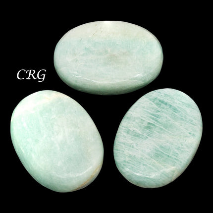 QTY 1 - Amazonite Palm Stone / 2" Avg - Crystal River Gems