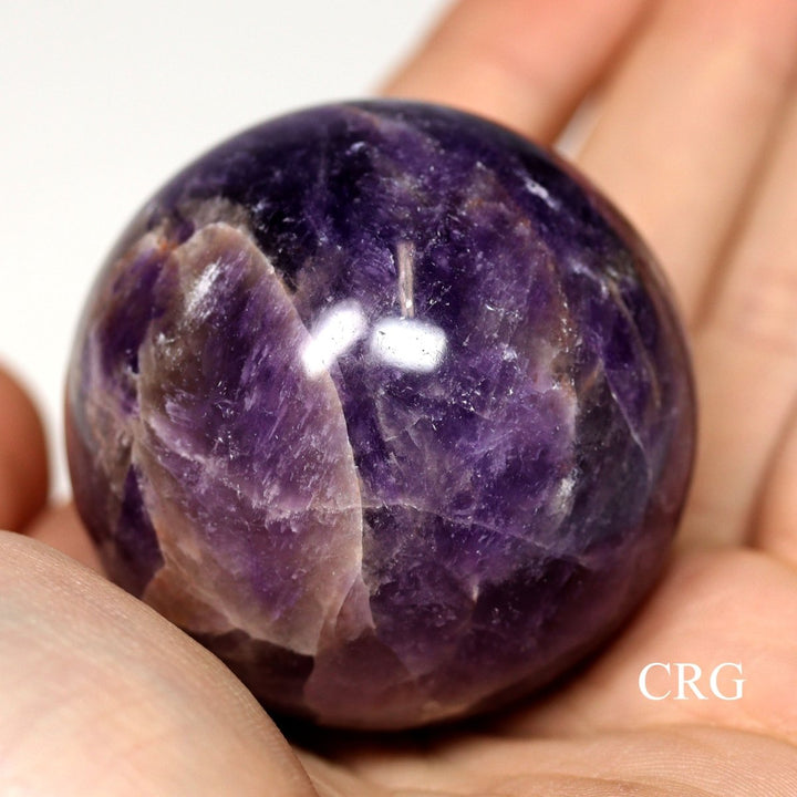 QTY 1 - Amethyst Gemstone Sphere / 50mm AVGCrystal River Gems