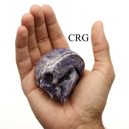 QTY 1 - Amethyst Skull / 3" - Crystal River Gems