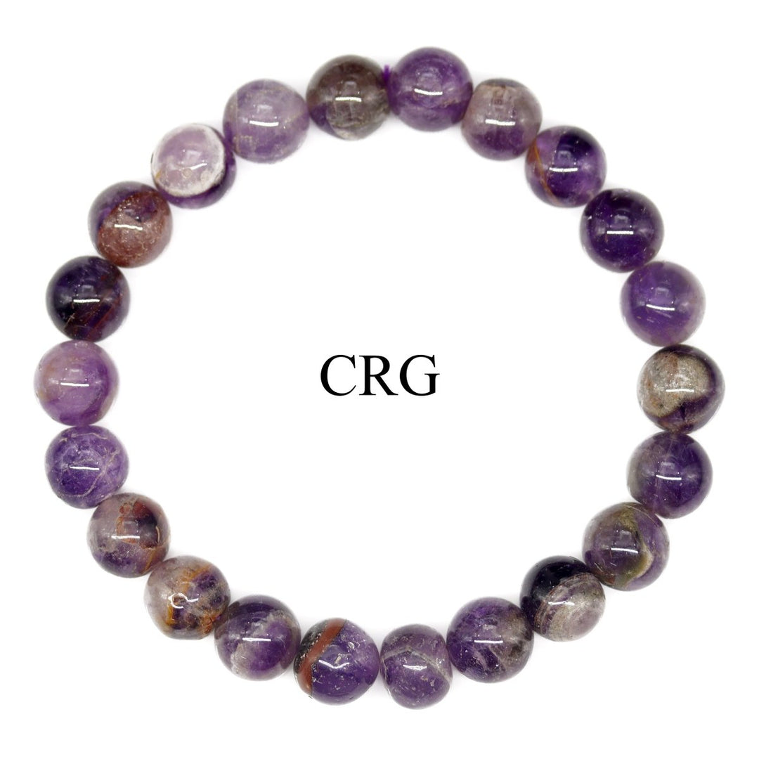 QTY 1 - Amethyst Tumbled Bead Stretch BraceletCrystal River Gems