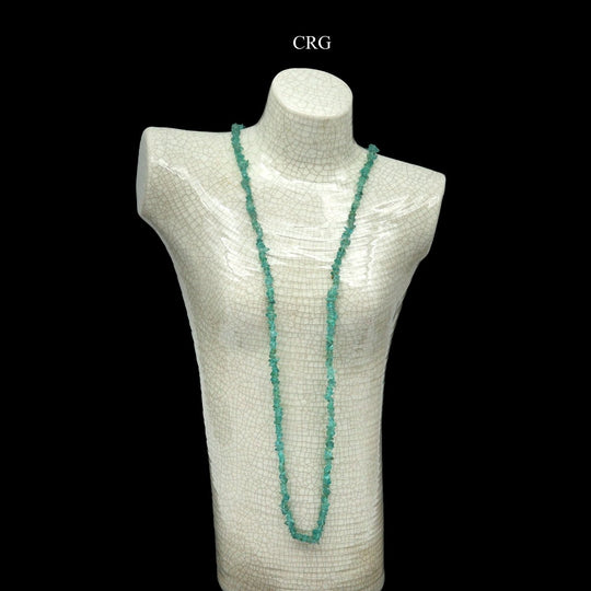 Apatite 'Endless' Chip Necklace - 32" - Qty 1Crystal River Gems