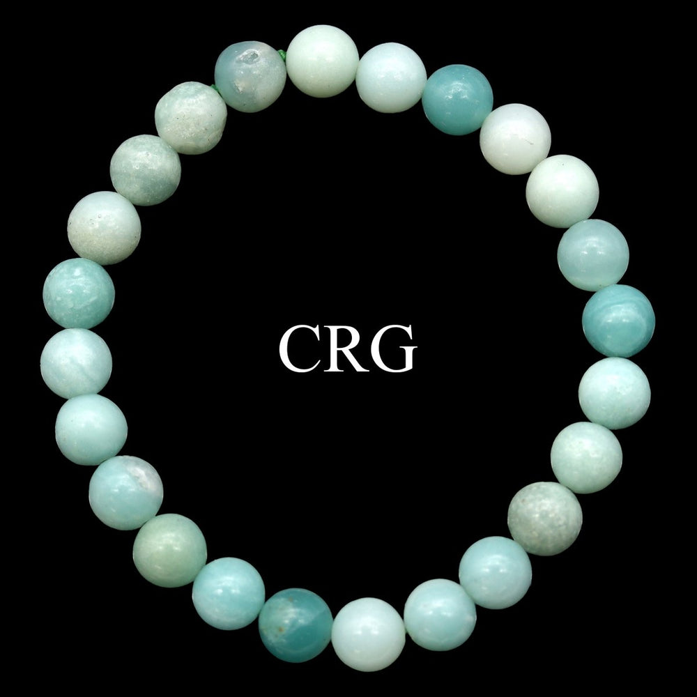 QTY 1 - Blue Amazonite Stretch Bracelet / 8mm AVGCrystal River Gems