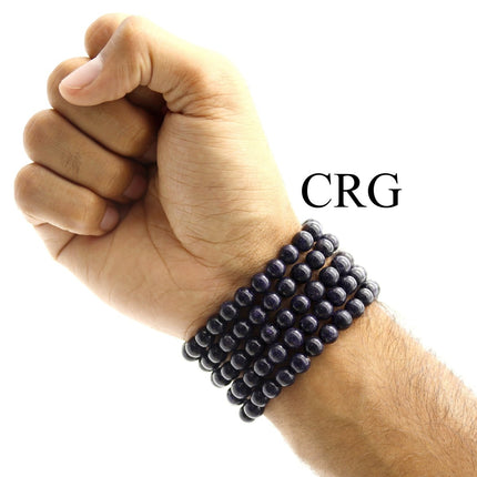 QTY 1 - Blue Goldstone Stretch Bracelet / 8mm AVG - Crystal River Gems
