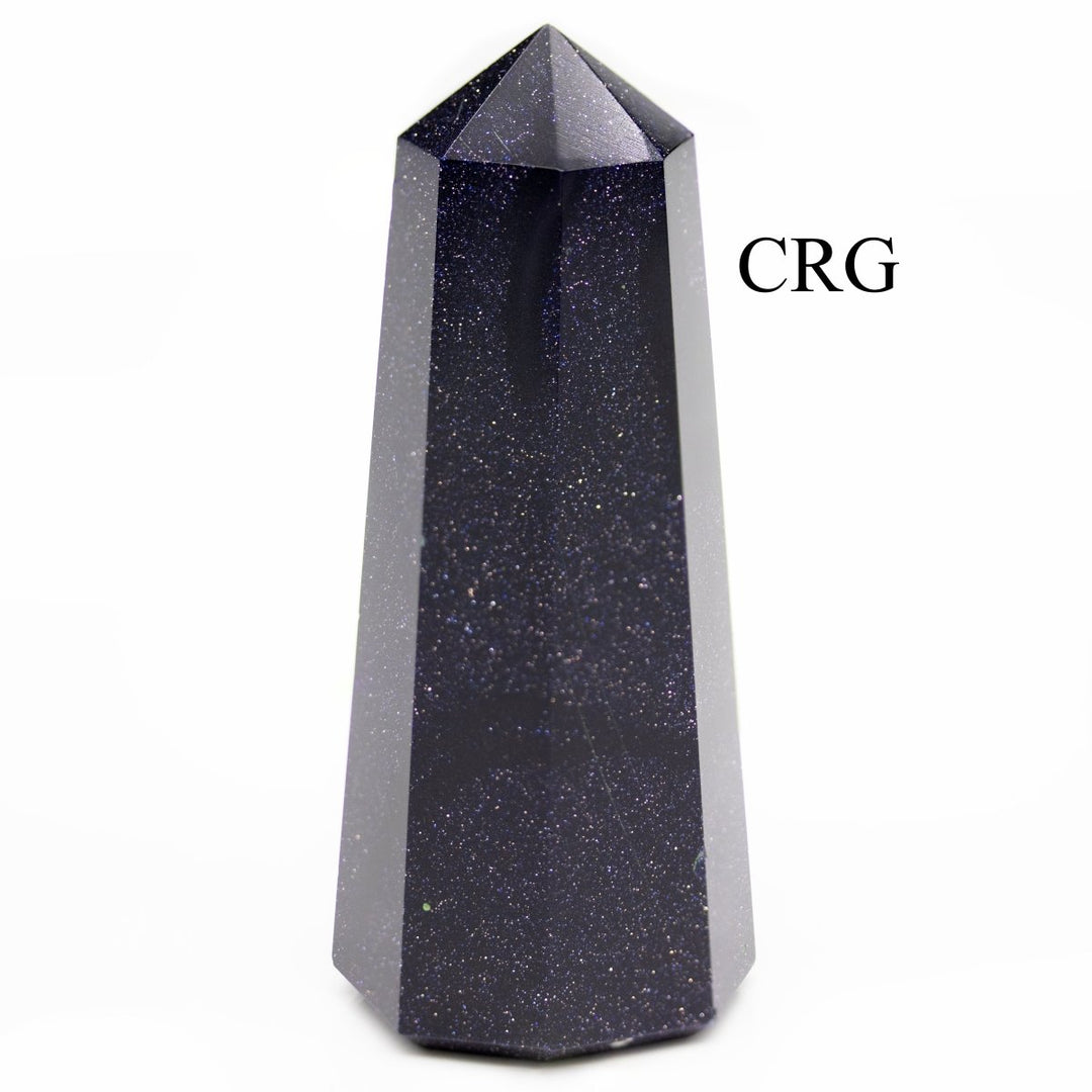QTY 1 - Blue Goldstone Thick Point / 2.5" AVG