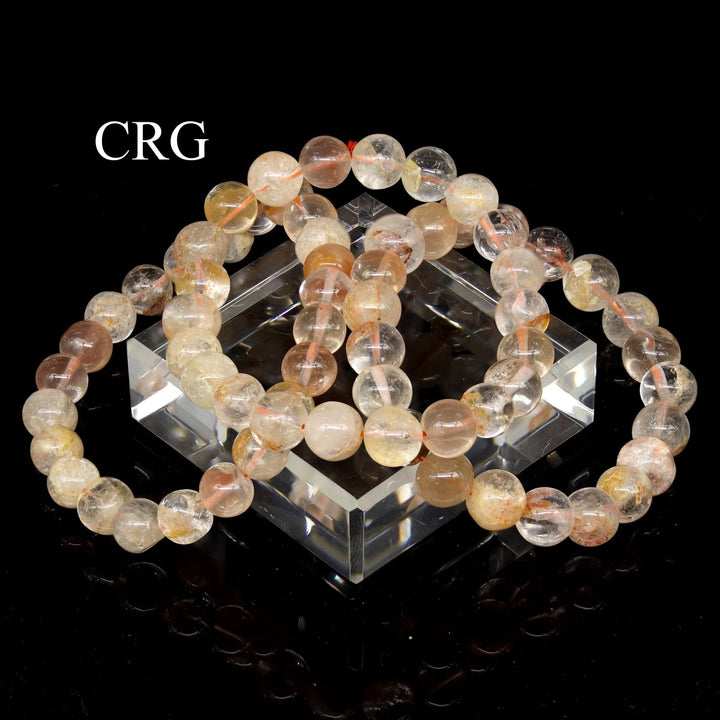 QTY 1 - Citrine Tumbled Bead Stretch Bracelet / 8mm AVGCrystal River Gems