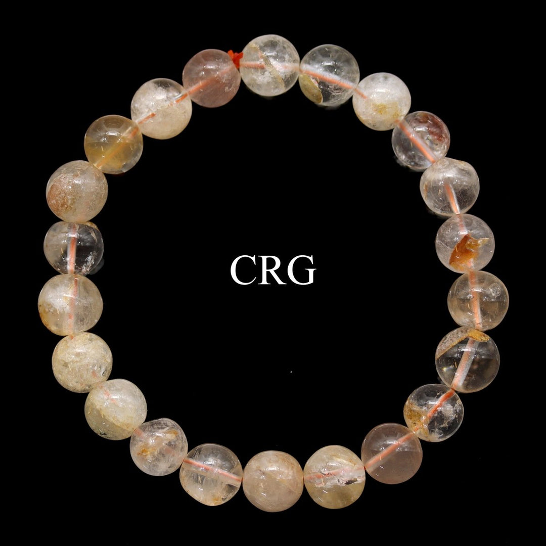 QTY 1 - Citrine Tumbled Bead Stretch Bracelet / 8mm AVGCrystal River Gems