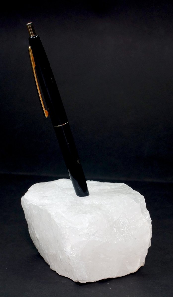 QTY 1 - Crystal Quartz Pen HolderCrystal River Gems