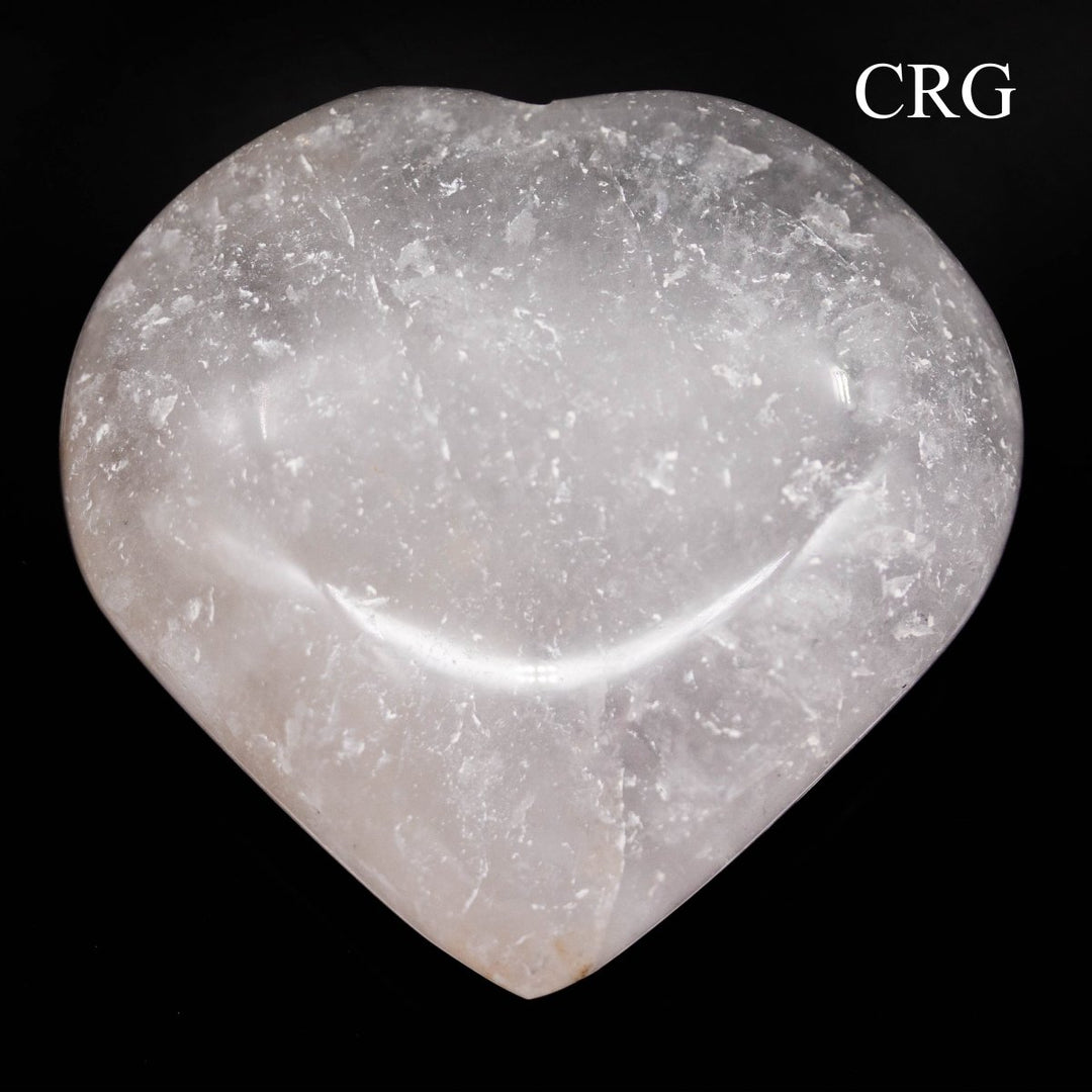 QTY 1 - Crystal Quartz Puffy Heart / 2-4" AVG