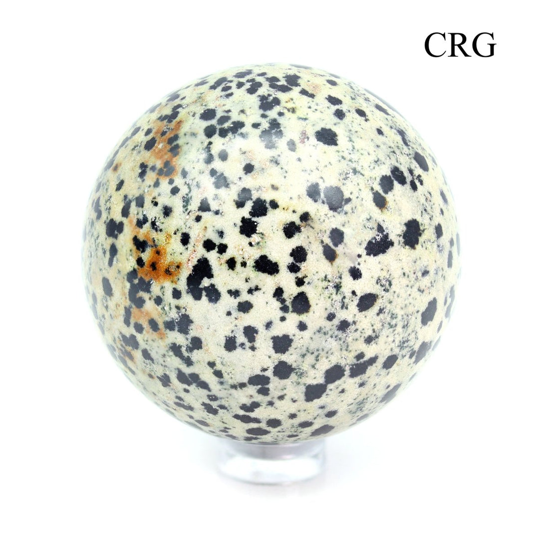 QTY 1 - Dalmatian Jasper Gemstone Sphere / 40-50mm AVG