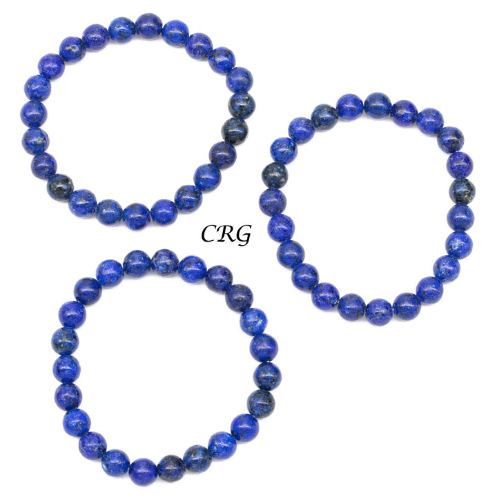 QTY 1 - Dumortierite Tumbled Bead Stretch Bracelet / 8mm AVGCrystal River Gems