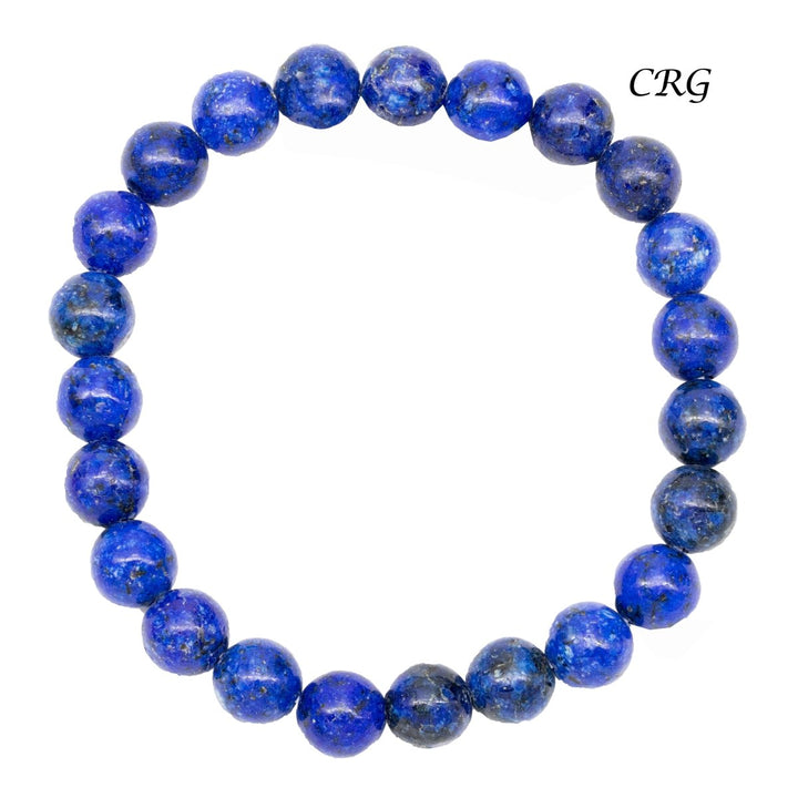 QTY 1 - Dumortierite Tumbled Bead Stretch Bracelet / 8mm AVGCrystal River Gems