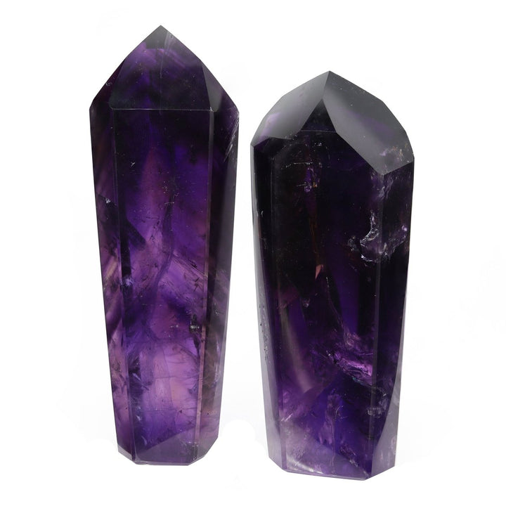 QTY 1 - Fully Polished Extra Quality Amethyst Tower (200 - 400 GRAMS) avgCrystal River Gems