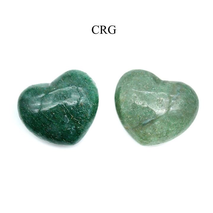 QTY 1 - Green Quartz Puffy Heart / 1 - 2" AVGCrystal River Gems