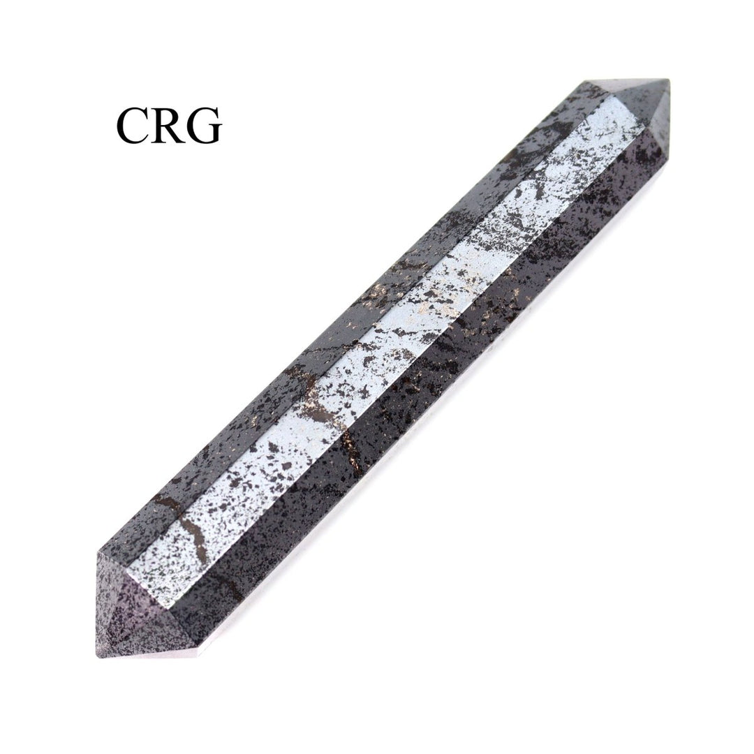 QTY 1 - Hematite Double Pointed Wand / 3 - 5" AVGCrystal River Gems