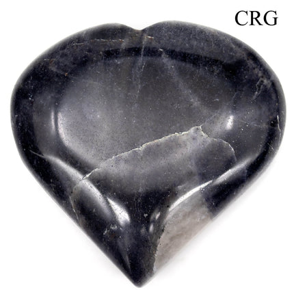 QTY 1 - Iolite Puffy Heart / 2-4" AVG - Crystal River Gems